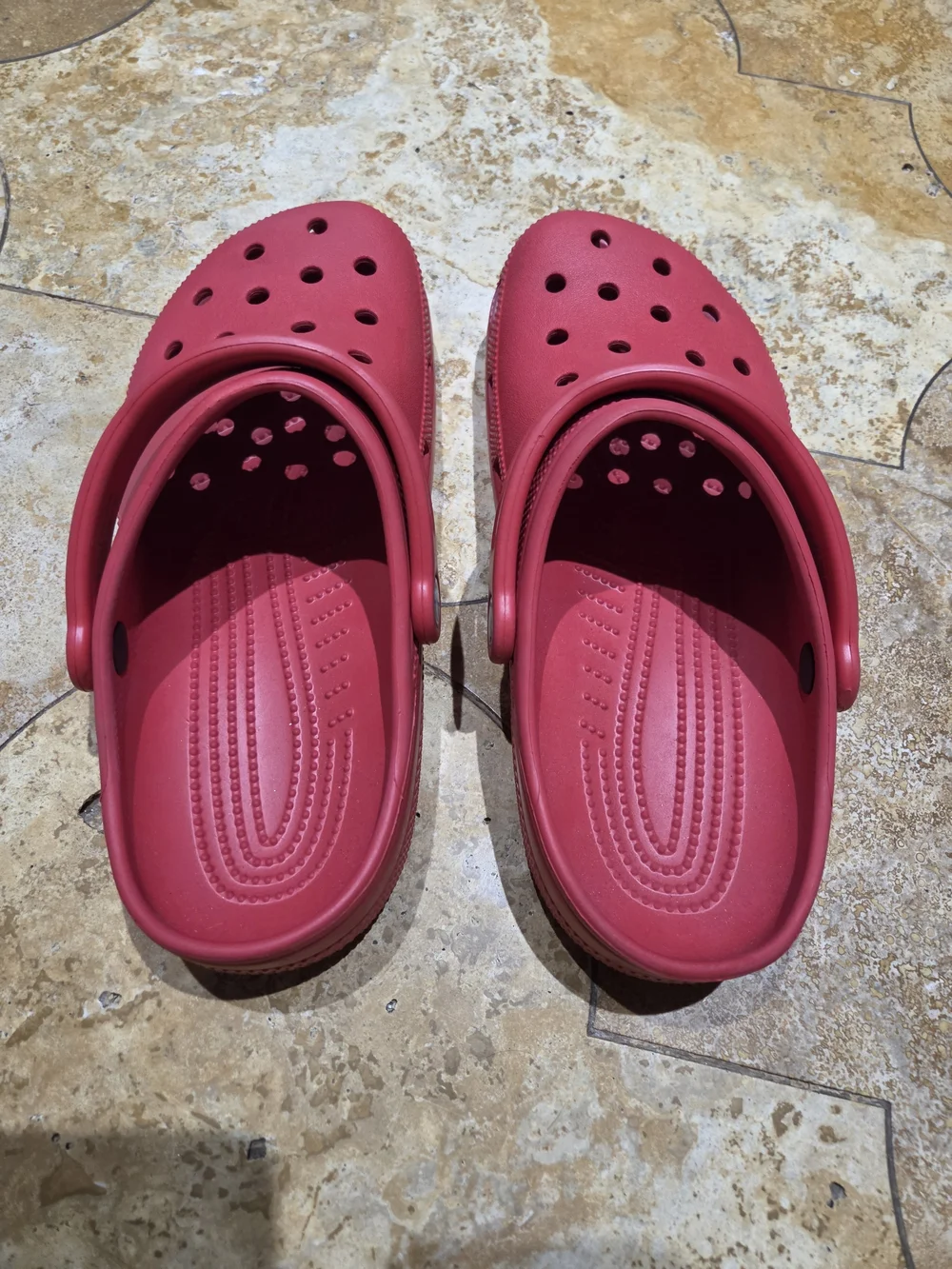 Red Crocs Size Men 8 Women 10 Shoes - Lightweight Comfort